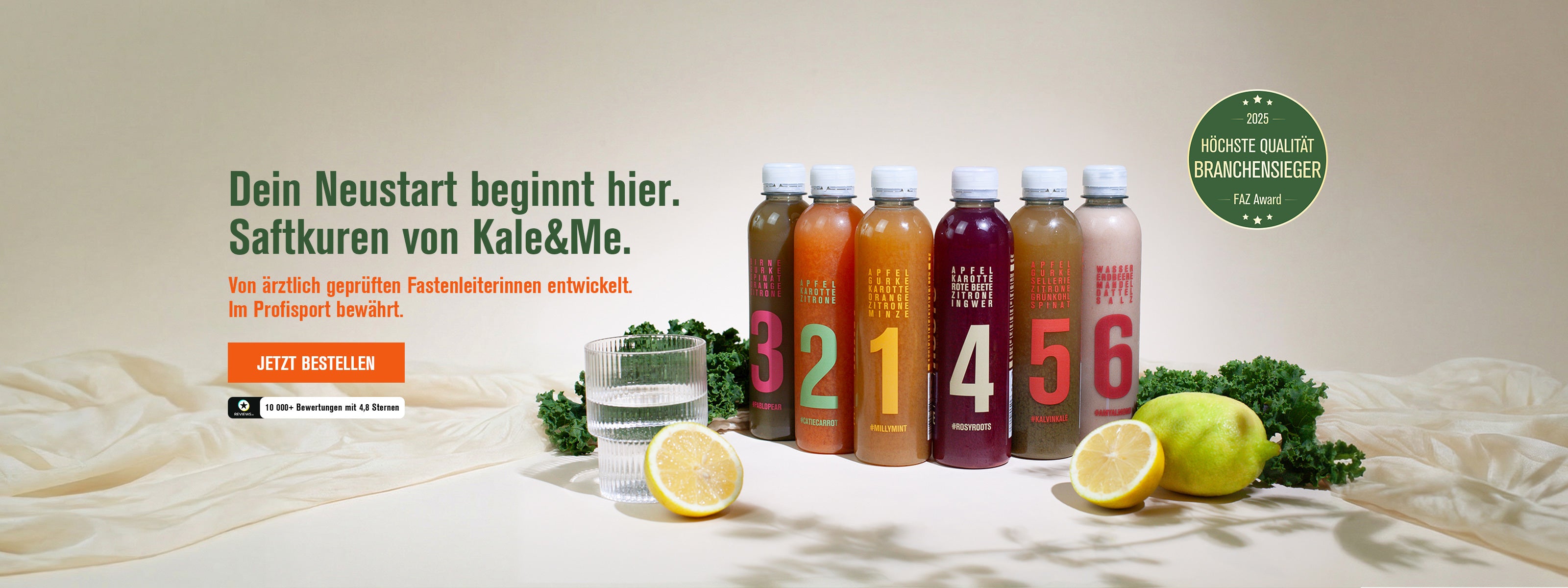 Säfte mit Rohstoffen