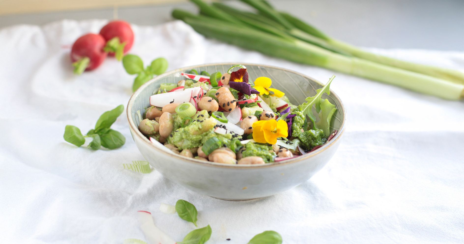 Weißer Bohnen Ostersalat