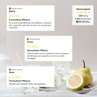 Fermentierte Pflaume Feedback Kund:innen