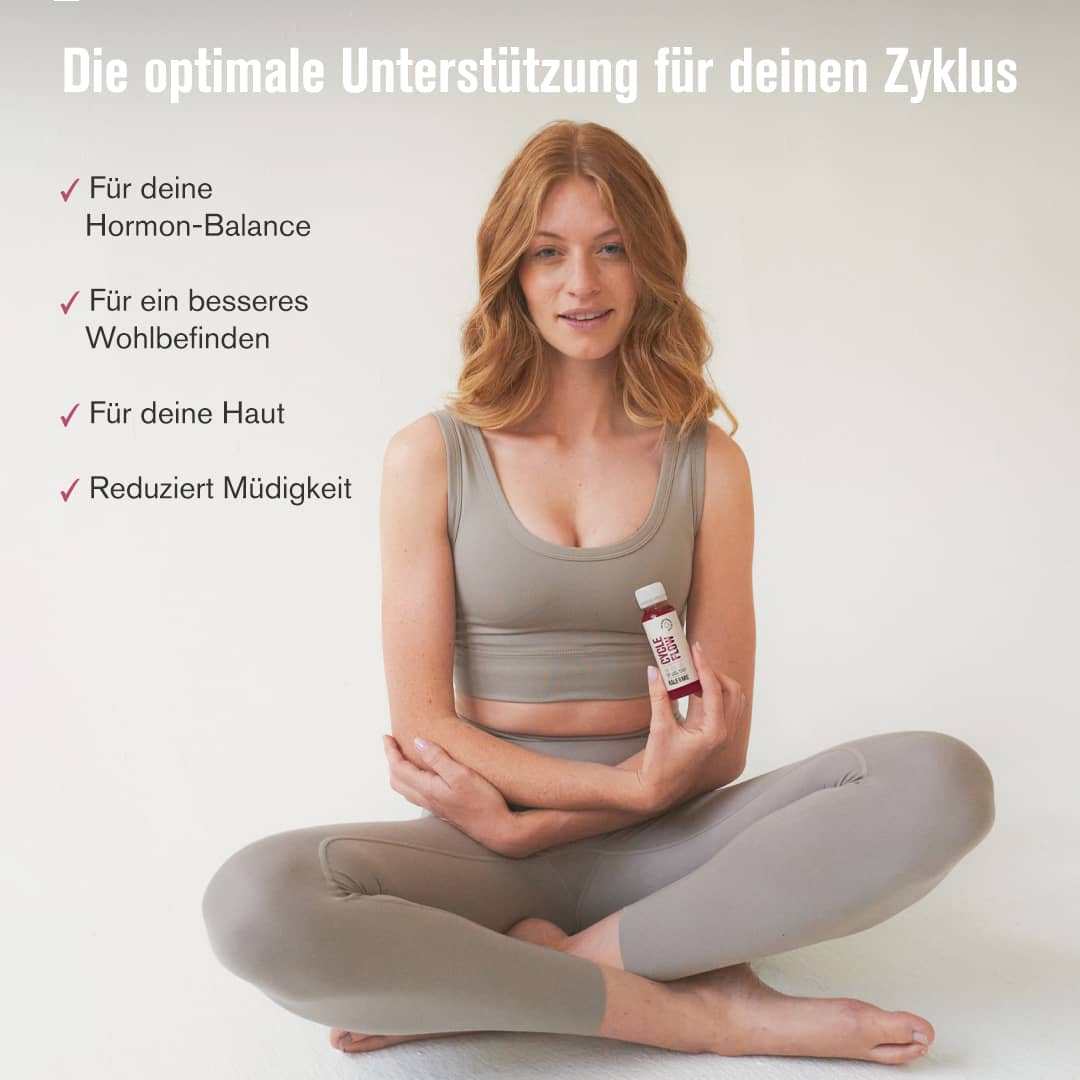 Frau mit Cycle Flow Shot