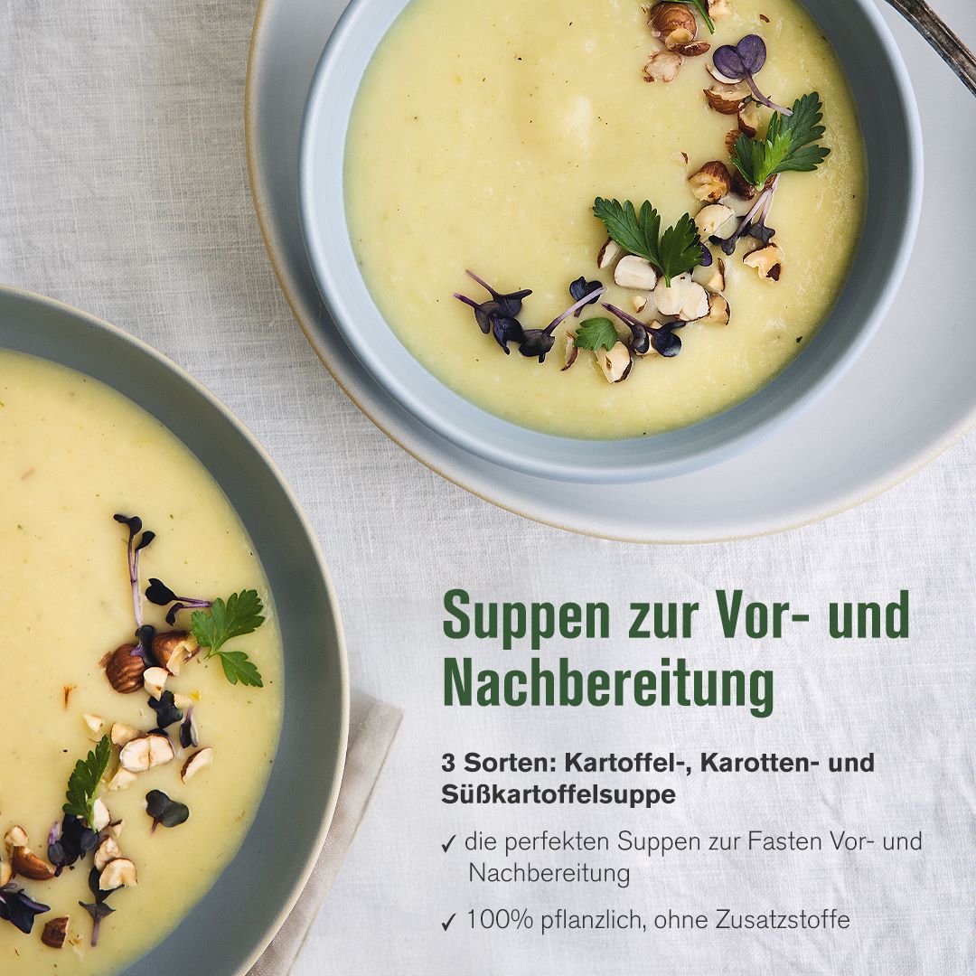 Suppe auf Teller